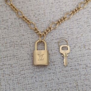 #312 Louis Vuitton Padlock, Key Necklace